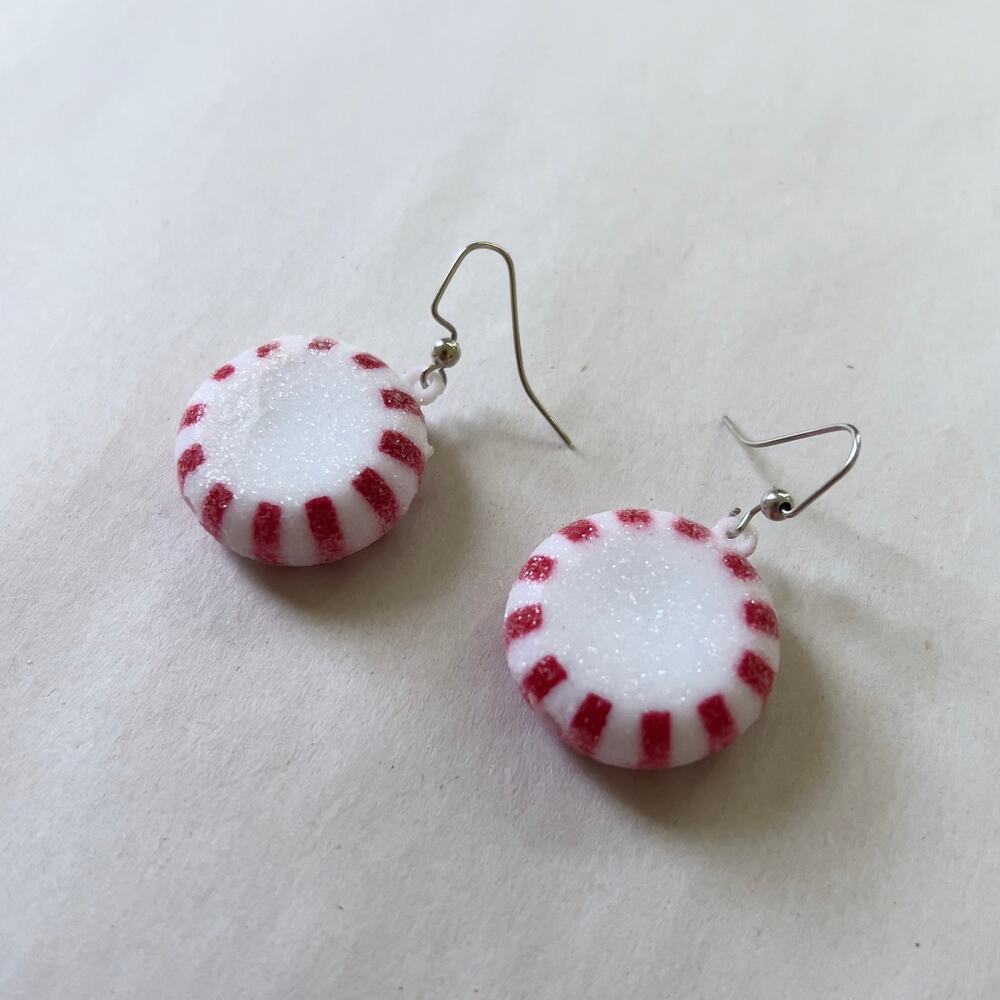 Sparkly Candy Mint Earrings